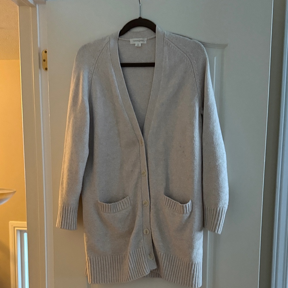 Treasure & Bond Oatmeal Cardigan Sweater (size M)